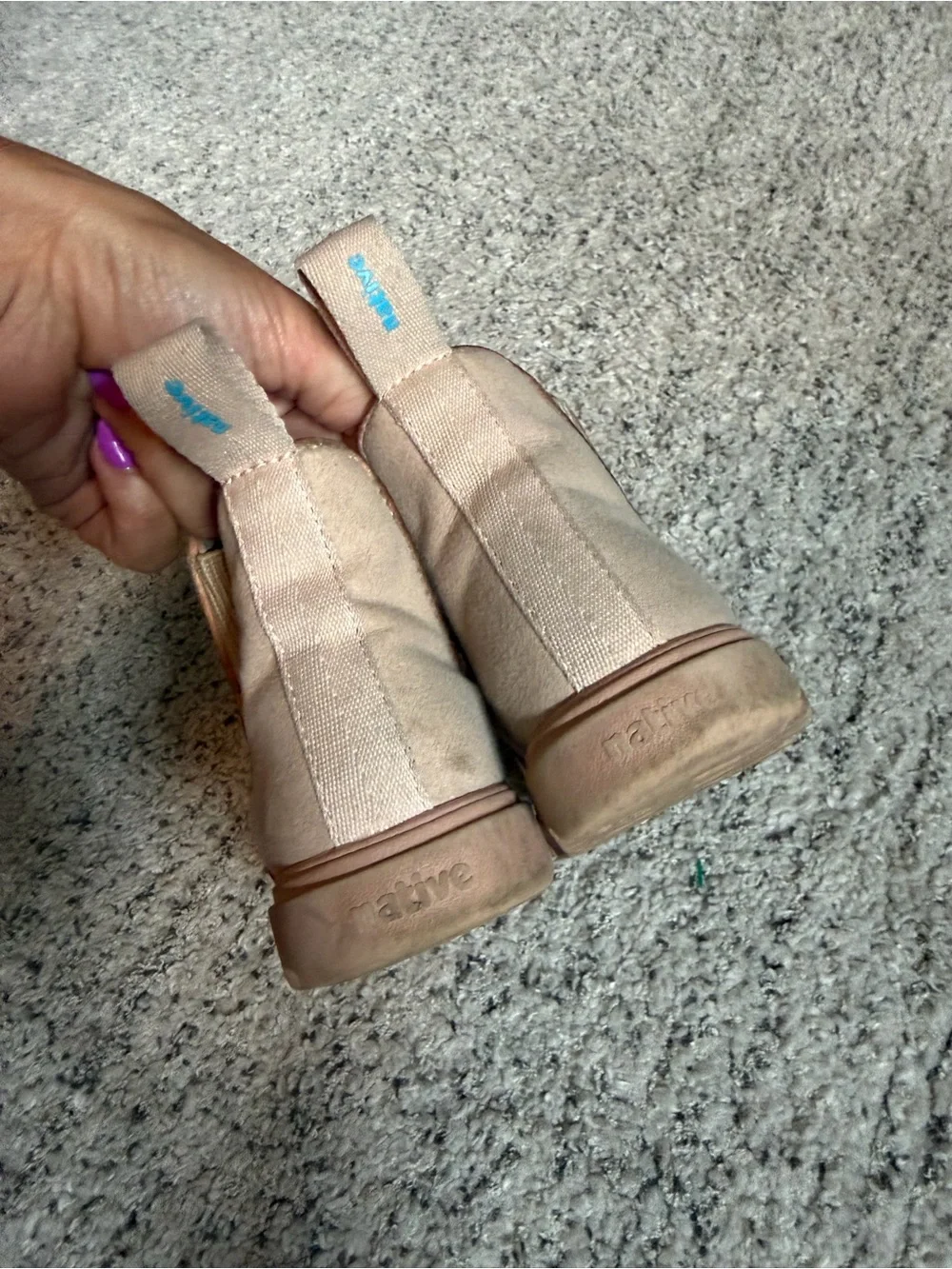 Native Pink Chelsea Kids Boots size 9 toddler